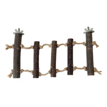 (S) Bird Grinding Swing Bird Perch Ladder Cage Mount Parrots Grinding Scratchers Cage Toy Grinding Scratchers Perch  S