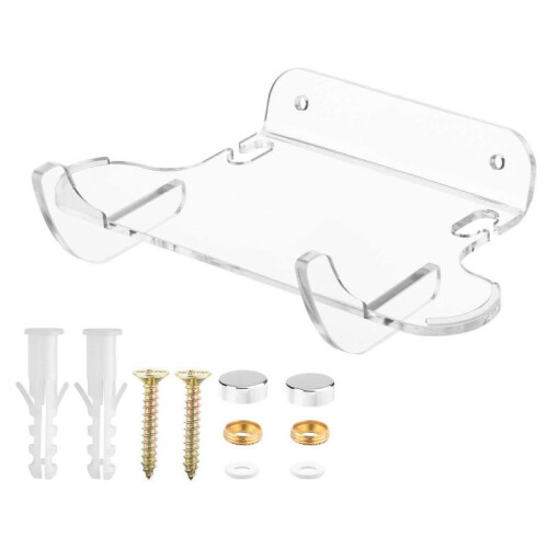 (transparent) Acrylic Wall Mount Horizontal Holder For 2024 Speaker Offering Convenient Access And Secure Positioning  transparent