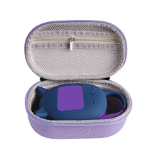 (Blue) Strong Silicone Shell and Hard Case for Clip 5 Speaker Holder Offer Waterproof Protections and Convenient Portability  Red