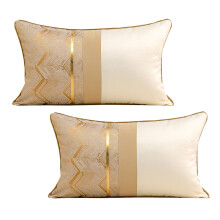 Taie d'oreiller lombaire confortable et respirante en tissu naturel, housses de coussin de Noël uniques, lot de 2