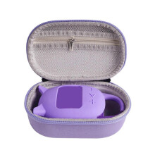 (Purple Color) Strong Silicone Shell and Hard Case for Clip 5 Speaker Holder Offer Waterproof Protections and Convenient Portability  Red