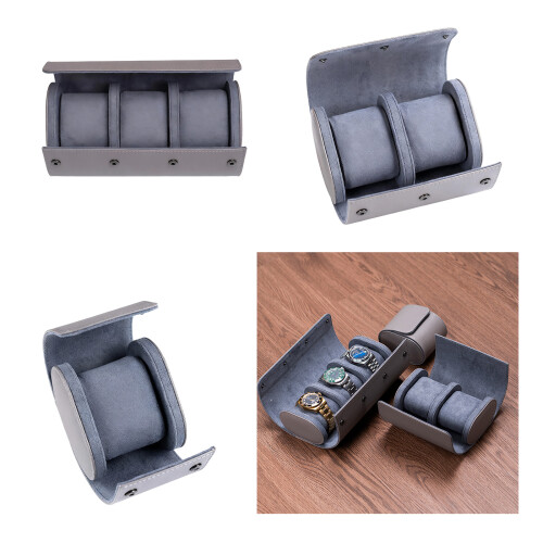 Stylish Leather Watch Organizers with Plush Interior-1 epitope 2