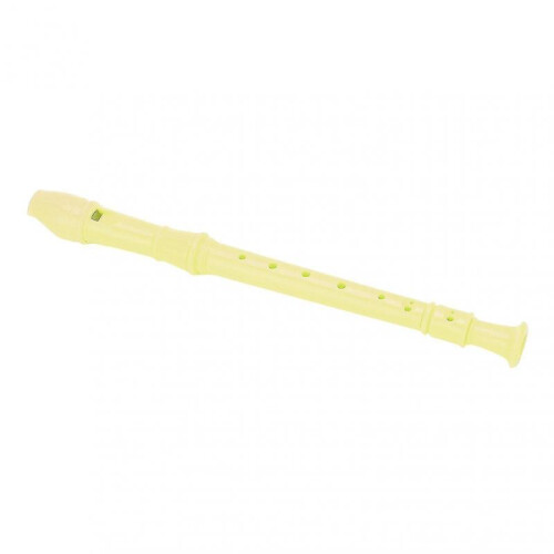 ABS Recorder Instrument 8 Hole Soprano Recorders for Kindergartens Elementary SchoolsYellow
