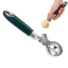 Ice Cream Scoop and Cookie Scoop 304 Stainless Steel with Ergonomic Lever, Dishwasher Safe for Baking