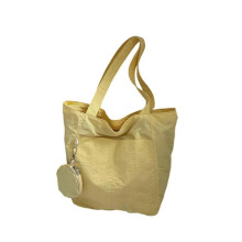 (Yellow) Fashionable Women's Handbag Lightweight Nylon Underarm Bags Spacious Shoulder Slouchy Bag for Commuting And Everyday Use  Yellow