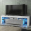 TV Unit 160cm Aria - White & Grey Gloss Doors and LED Lights 1