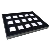Elegant Velvets Padded Acrylic Gemstones-Black box white cott