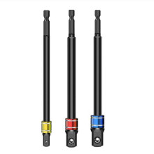 (black extended suit) Impacting Grade Socket Adapters Set, TurnsImpacts Drill Driver into HighSpeedSocket Driver,1/4'' 3/8'' 1/2''