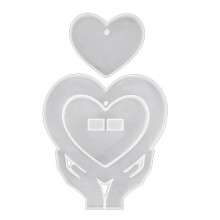 (Love 01) Photo Frame Molds Picture Frame Molds Silicone Moulds Clay Mold Table Decoration Hand-Making Supplies for Photo Frame
