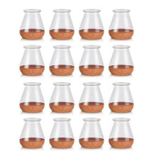 (S) 16Pcs Silicone Chair Leg Floor Protectors Felt Bottom Furniture Pad Hardwood Floor Protectors Easy to Install S