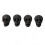 4pcs Fire Pit Skulls Ceramic Fireproof Fire Pit Skull Props for Bonfire Campfire Fireplace Firepit Halloween Decor 3