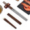 (E05) Foldable Chopsticks with Storage Case Easy to Carry Detachable Chopsticks Practical Tableware for Outdoor Dining 4