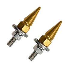 (Gold) Rust Resistant Aluminum License Plate Screws Easy Installation Decorative Fasteners For Auto Motorcycle Vehicles  Silver