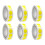 (Yellow) 6 Rolls Round Sticker Color Coding Sticker Red Dot Sticker Circular Sticker For File Organization Warehouse Labeling  Yellow 1