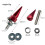 (Purple) Rust Resistant Aluminum License Plate Screws Easy Installation Decorative Fasteners For Auto Motorcycle Vehicles  Silver 3
