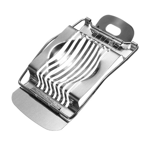 Stainless Steel Egg Slicer for Hard Boiled Eggs, Precision Cutting Kitchen Tool