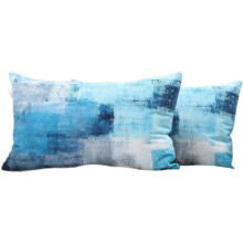 Décoration artistique pour la maison, housses de coussin décoratives abstraites en polyester, tissu doux et léger pour une utilisation toute
