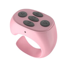 Fingertip Page Turner Wireless Remote Clicker for Phones Tablets, Rechargeable Scrolling Rings, Portable Design