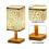 Versatile Linen Shade Lamp, Small Table Lamp with a Solid Wood Base for a Soothing Night Light Experience 3