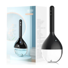 Lampadina per clistere elettrica ricaricabile con spray automatico, design ergonomico anti-reflusso, lampadina per clistere in silicone