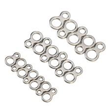 Fiskeringe i rustfrit stål, korrosionsbestandig, saltvandsferskvand, høj styrke, solid ring, unik8solid ring, lokkemiddelfjerner, glat overflade