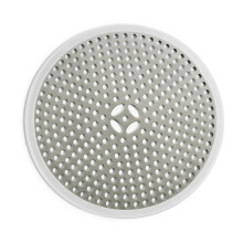 Couvercle de bonde de douche avec fentes de filtration de précision, poignée ergonomique pour une manipulation aisée et durabilité en acier