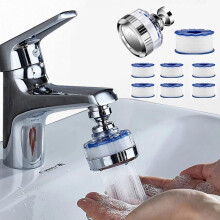 Filtro per l'acqua del lavabo del bagno di lusso, design rotante a 360 gradi per una pressione dell'acqua ottimale, forte capacità di filtraggio che