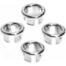 Chic Basin Covers, ABS Plastic Overflow Rings, Easy-to-Fit Sink Accessories, Corrosion-Defying, Suitable for Diverse Spaces (4Pieces)