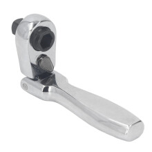 72 Teeth 1/4 Inch Ratchet Wrench, 2 in 1 Flexible Head Socket Wrench with Comfort Grip