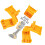 Support de batterie mural, 5 pièces, pour support de-Jaune 1