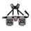 Waterproof Adjustable Suspenders Tool Belt For-BlackAndGray 1