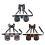 Construction Tool Belt Adjustable Shoulder Support Multi-Grey 2