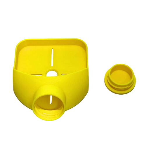 Perceuse en plastique collecteur de poussière,-Jaune Type C