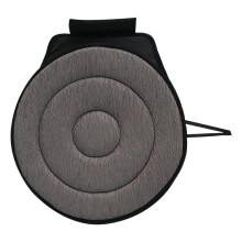 Rotating Car Seat Cushion 360 Swivel Slip Proof Base with Handle for Seniors Grey