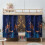 Bunk Bed Privacy Curtain Set for Bottom Loft Bed, Light Blocking Breathable Fabric, Deer Print 1
