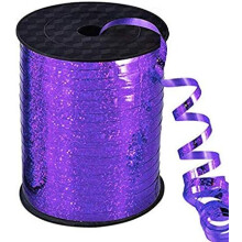 Glänzendes blaues Metallic-Kräuselband, 500 Yards (ca. 457 m) für Geschenkverpackungen, Ballonschnur, Floristikdekoration, Hochzeiten, Partys,