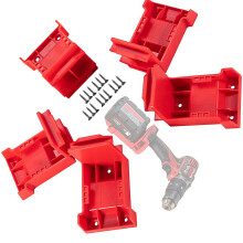 5Pcs Wand Halterung Batterie Halter Für Batterie Dock Halter-Rot