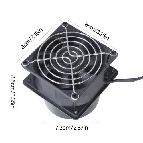 Zware 8 cm DC12V 5700 RPM Blower Afzuigventilator Voor 2