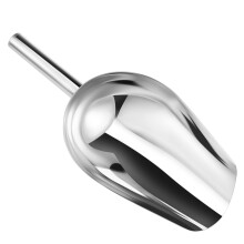 Stainless Steel Ice Scoop with Ergonomic Grip for Parties Buffets Flour Candy Nuts and Beans