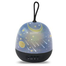 Betoverende nachtlamp projector, filmische lichtmodi die een magische sfeer creëren in kinderkamers, 360 graden rotatie brengt de sterren tot leven,
