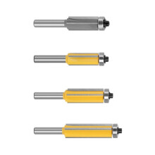 Industrial 4 Flute Trimming Router Bit For Smooth-4 piece set