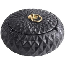 Round Shape Ceramic Ashtray, Waterproof and Handmade for Indoor and Outdoor Enjoyment, Unique Gift for Loved Ones