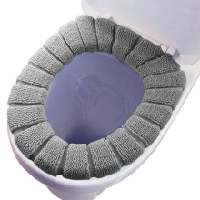 Coussin chauffant et doux, siège de toilette confortable : housse de siège de toilette plus épaisse pour plus de chaleur en hiver, utilisable en