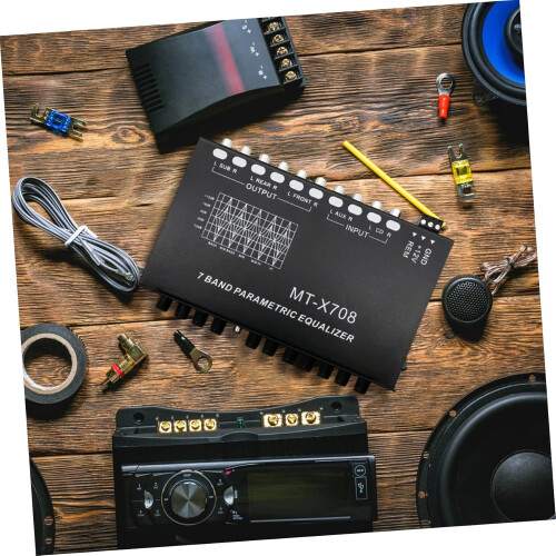 Car Audio Equalizer Graphic Adjustable for Enhanced Sound Quality Compact Easy Installation 2