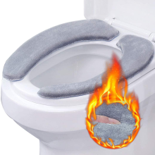 Husă de toaletă cu fermoar, catifea moale din cristal, rezistentă la umiditate, instalare ușoară, fixare sigură, lavabilă și reutilizabilă
