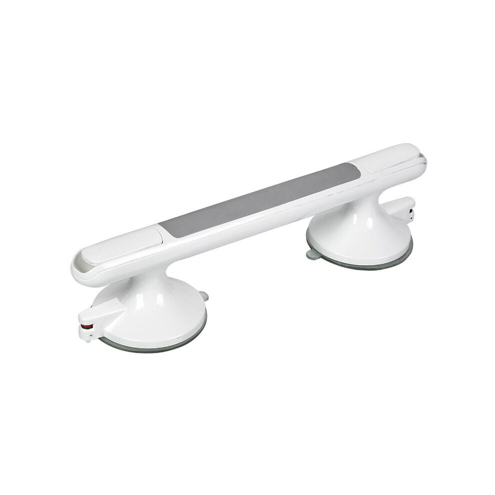 Non-Slip Grip Grab Bars, Heavy Duty Suction Design for Bathtubs and Showers, Portable & Drill-Free Installation, Concave-Convex Textured Rubber Surfac