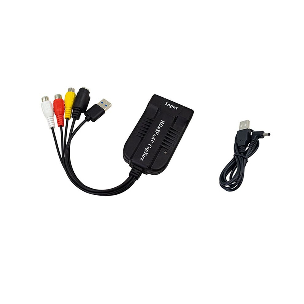 Usb2.0 Video Capture Card For Vhs To Digital Converter Hd/Rca/S-Video To Usb Audio Video Record Capture Device 4854110198104