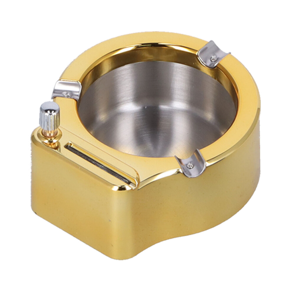Portable Ashtray Solution, Stainless Steel Cigar Ashtray Ensures Secure Placement And Easy Ignition