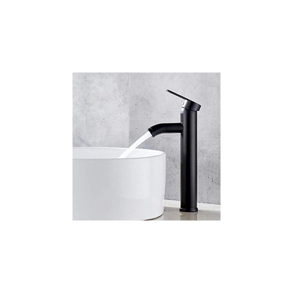Solid Brass Material Bathroom Sink Faucet, Industrial Style Elevates Any Bathroom, Easy Installation Ensures Hassle-Free Setup, Matte Black Finish Add 9466005148351