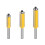High Efficiency 4 Flute Trimming Router Bit For-3 piece set 1